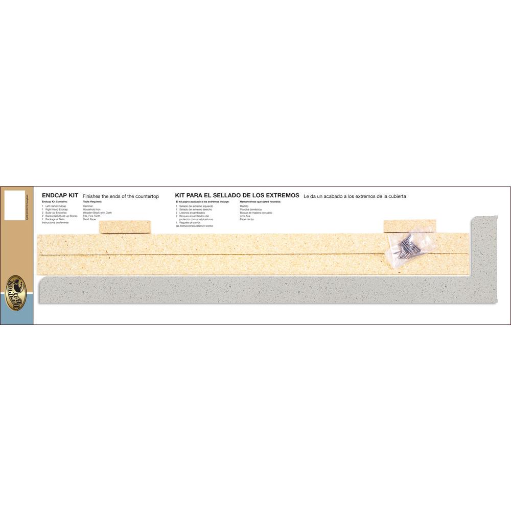 Hampton Bay 5 16 In 25 1 4 Laminate Endcap Kit Sea Salt Sku 1003287203