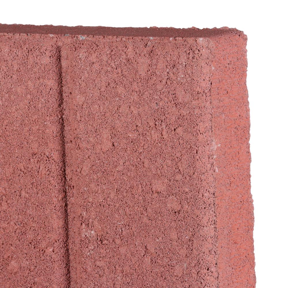 Pavestone 16 In X 16 In X 1 75 In River Red Concrete Brickface Square Step Stone The Home Depot