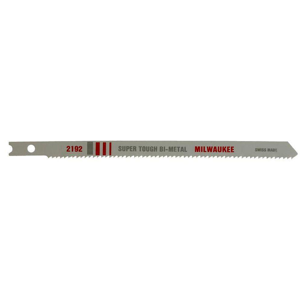 Milwaukee 4 in. 6 TPI U Shank Bimetal Jig Saw Blade48422302 The