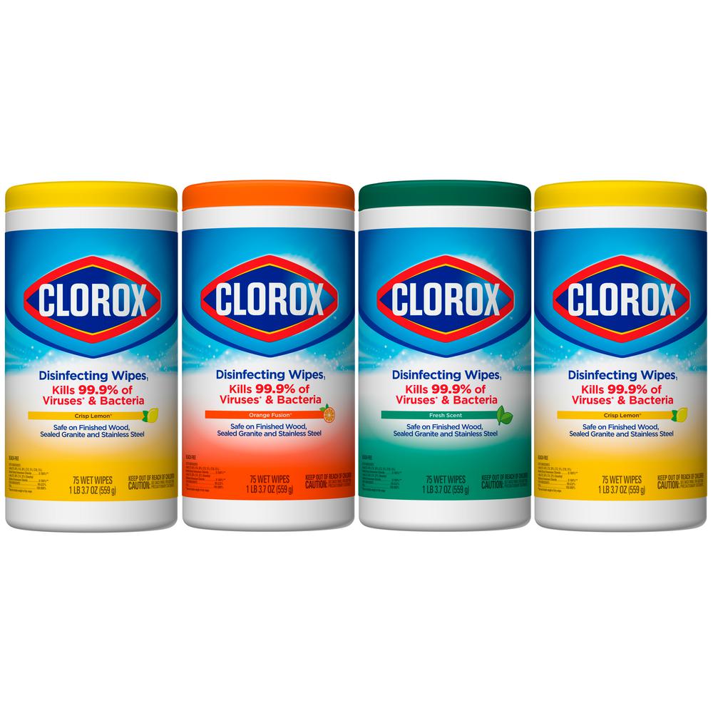 clorox disinfecting wipes abrasive crisp scent count lemon fresh pack bleach fusion orange cleaning