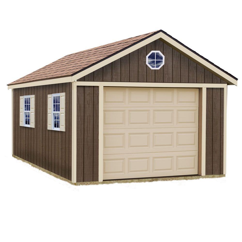 Best Barns Sierra 12 ft. x 24 ft. Wood Garage Kit without 