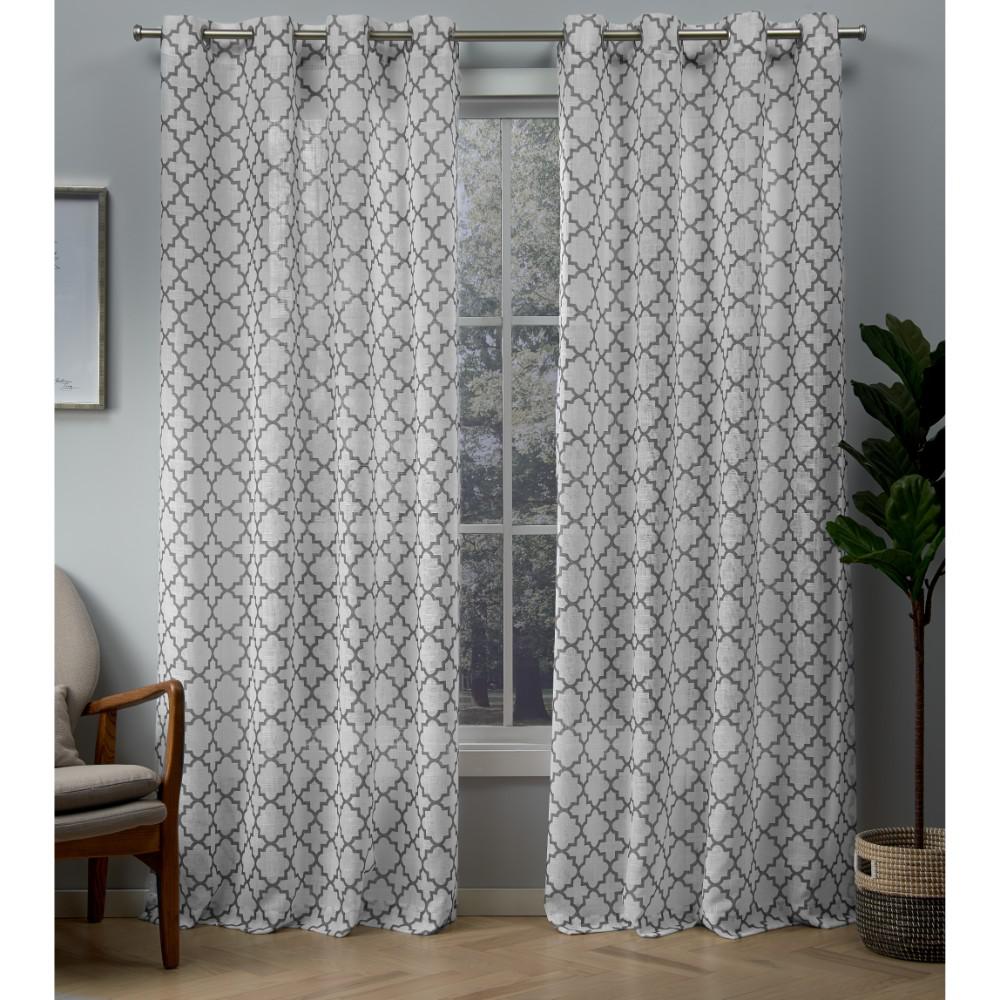 Exclusive Home Curtains Helena 54 In W X 84 In L Sheer Grommet