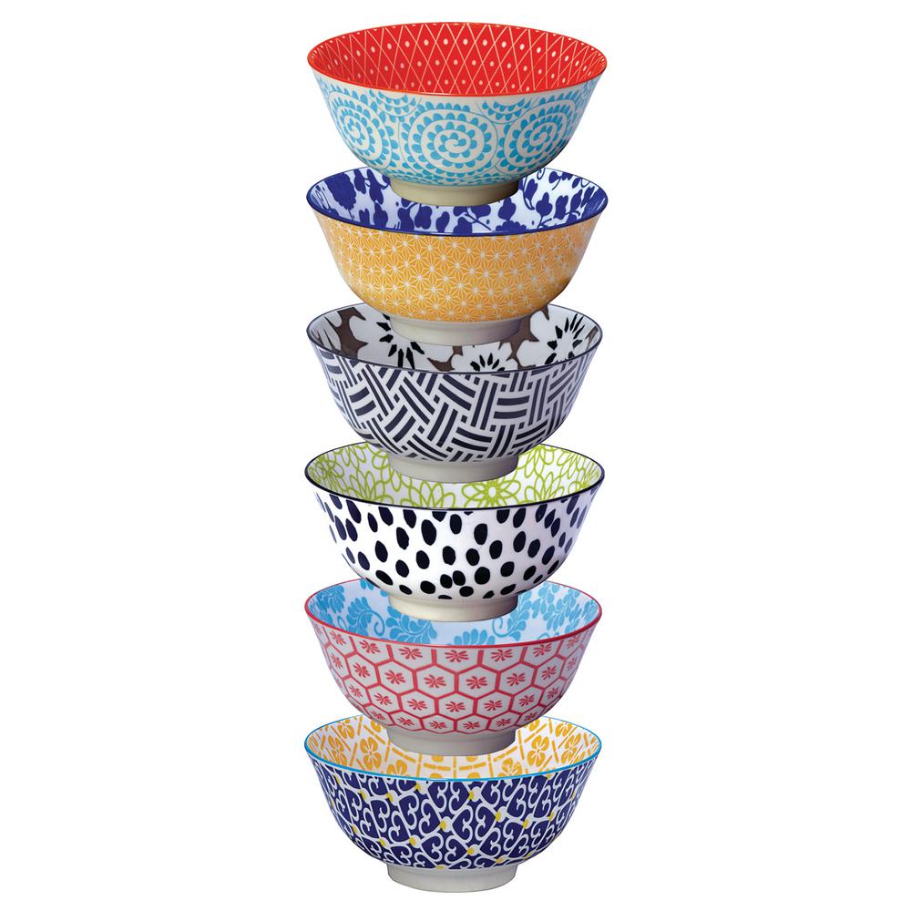 Certified International Chelsea Multicolor Bowls (Set of 6)89650