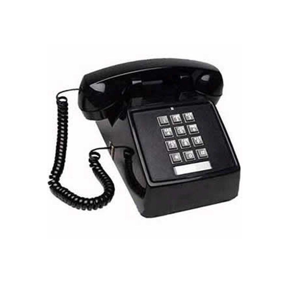 Cortelco Desk No Dial Corded Telephone Black Itt 2500ndl Bk