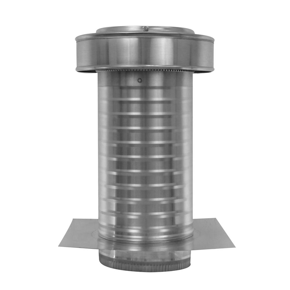 Active Ventilation 7 in. Dia. Aluminum Keepa Roof Jack with 2 in. Tail