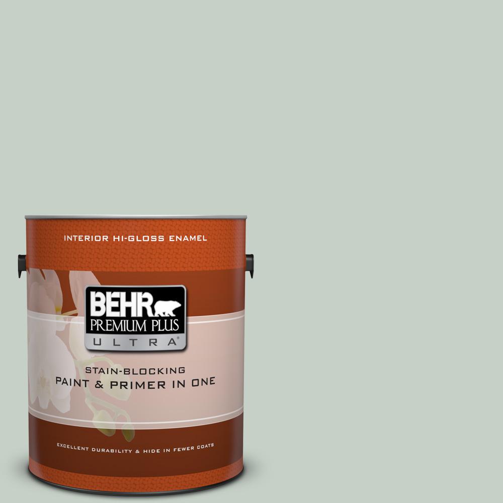 BEHR Premium Plus Ultra 1 gal. UL22013 Frosted Jade Interior Flat