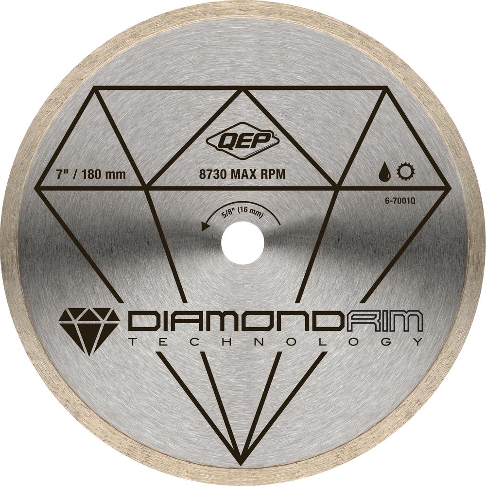 QEP 7 In. Diamond Blade For Wet Tile Saws For Ceramic Tile-6-7001Q ...