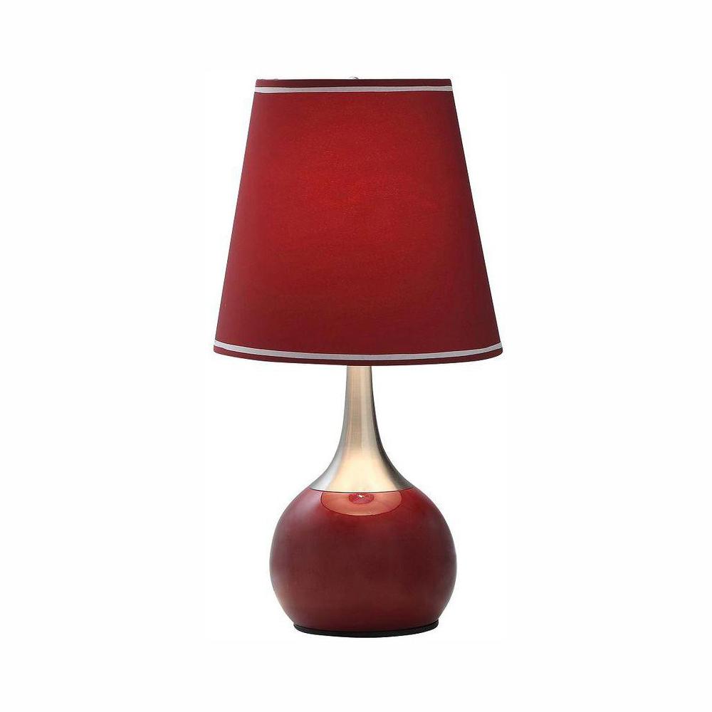 red touch table lamps