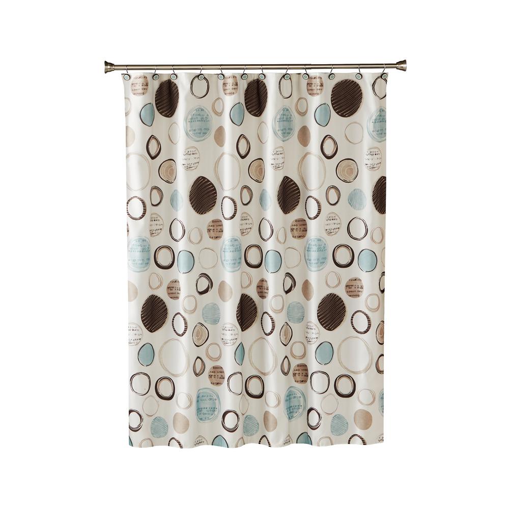 Multi Colored Shower Curtains Shower Accessories The Home Depot