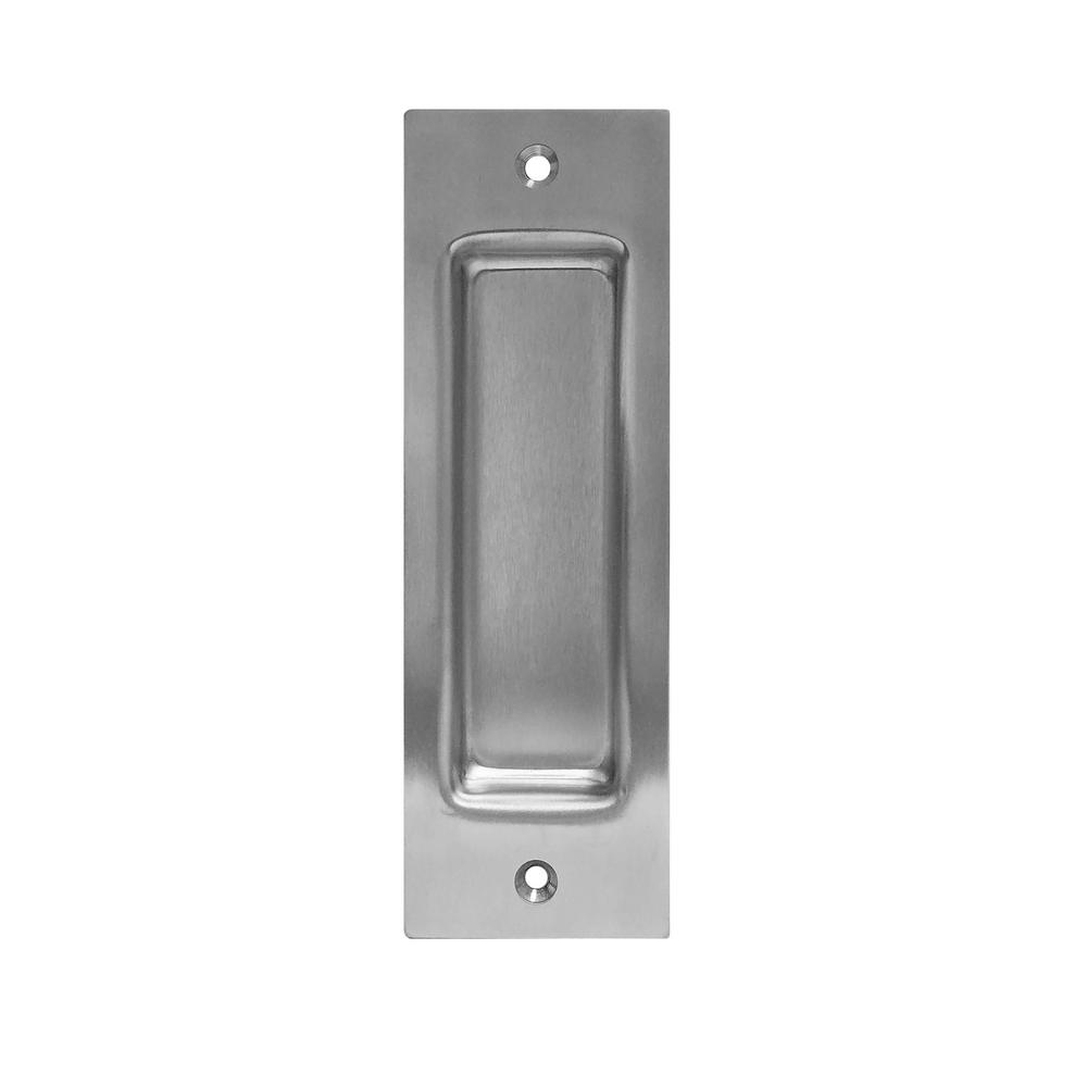 Pacific Entries 6 1 2 In X 2 1 8 In Stainless Steel Flush Pull Sliding Door Handle