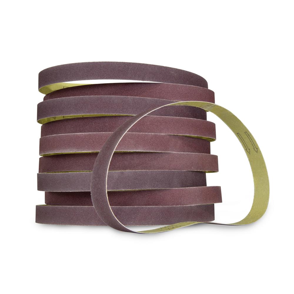 wen-240-grit-1-x-30-in-sanding-belt-sandpaper-10-pack-6515sp240