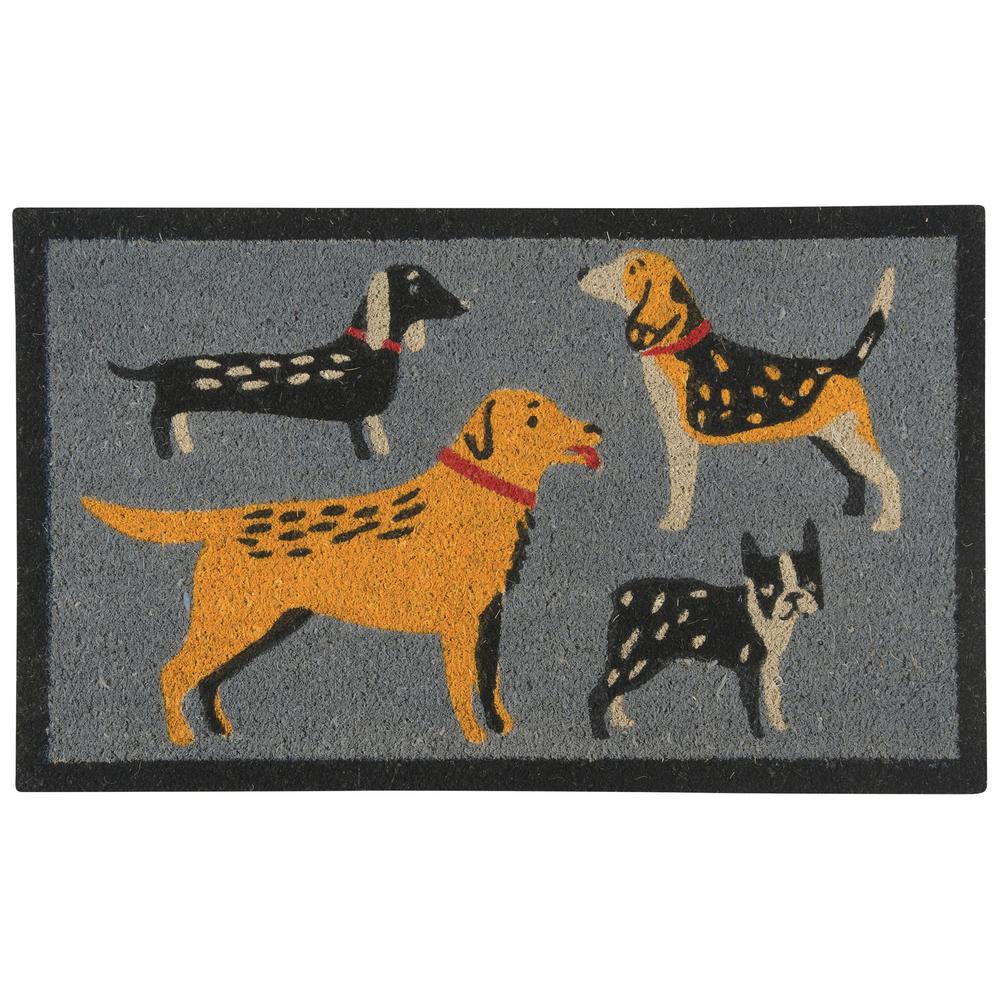 NOW Designs Dog Days Multicolor 18 in. x 30 in. Door MatNOWD24200