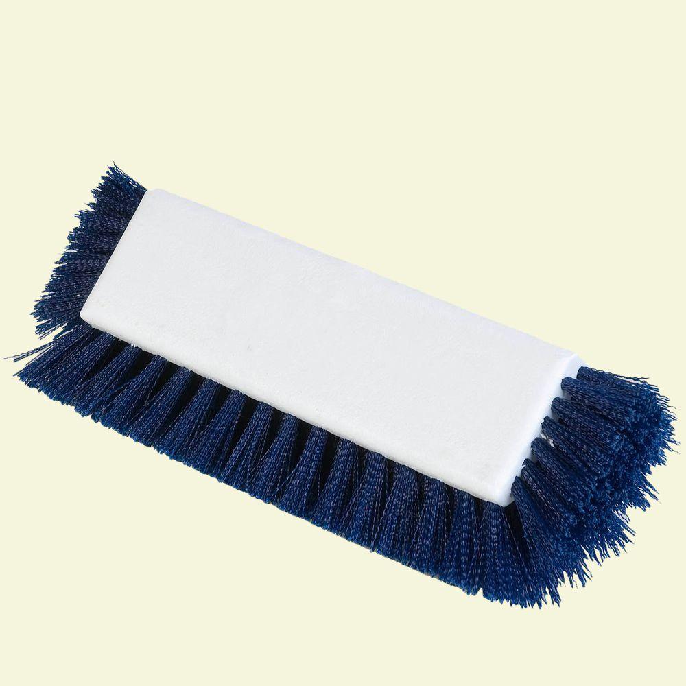 Carlisle 10 inch Blue Scrub Brush with End Bristles (Case of 12) by Carlisle