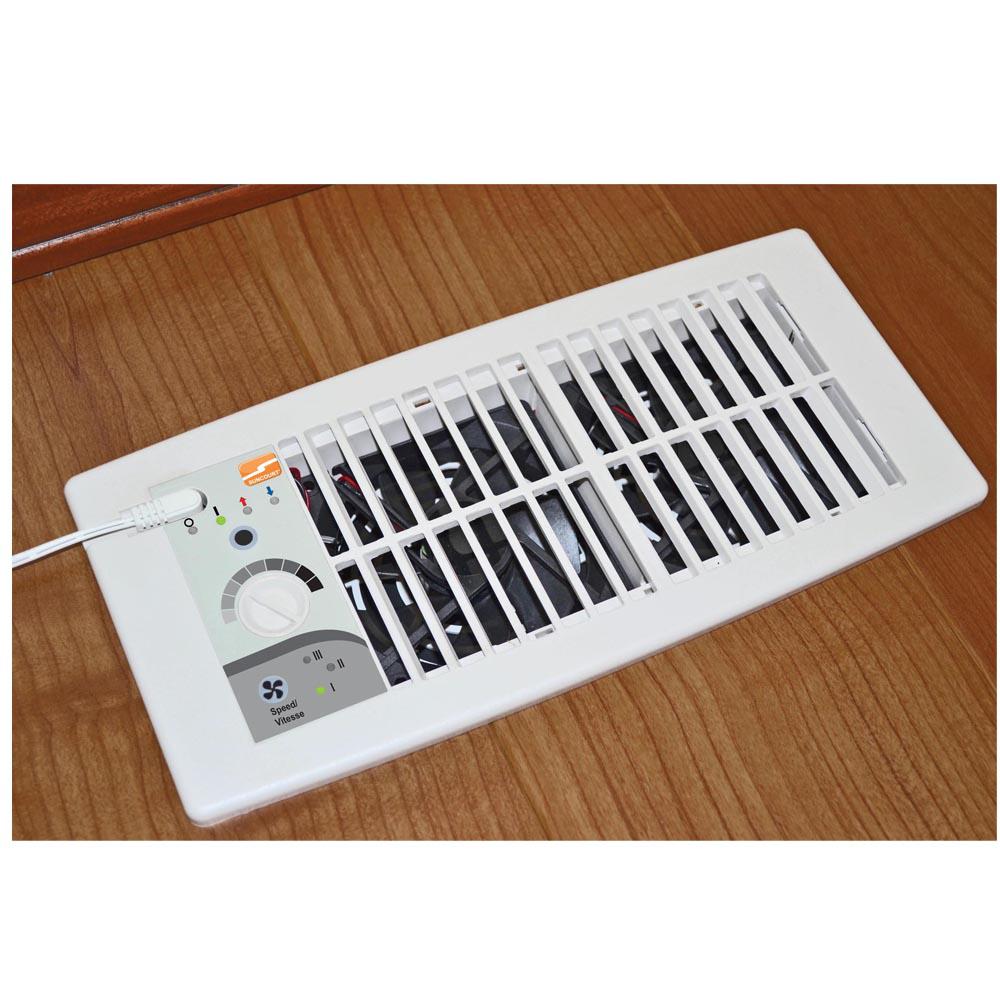 Suncourt Flush Fit Register Booster Fan In White