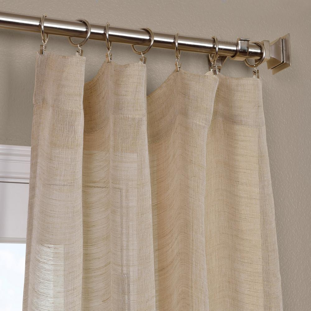 Exclusive Fabrics Furnishings Open Weave Natural Ivory Linen