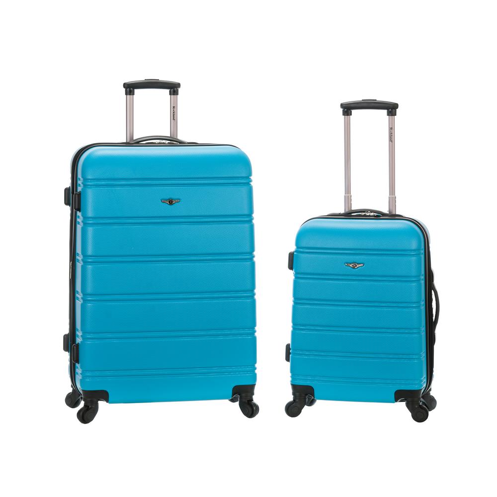 Rockland Melbourne Expandable 2-Piece Hardside Spinner Luggage Set, Turquoise was $340.0 now $102.0 (70.0% off)