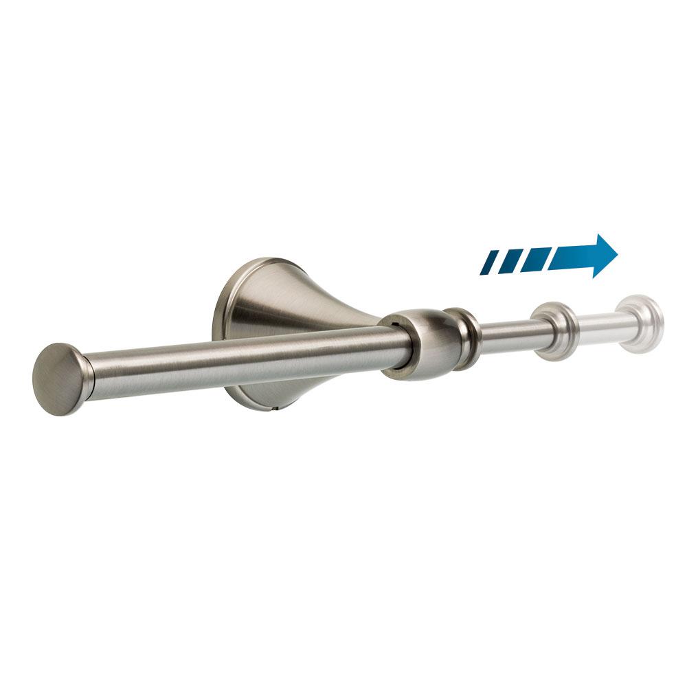 Nickel Bath Accessories The Home Depot Accolade Expandable Toilet Paper Holder In Spotshield Brushed Nickel