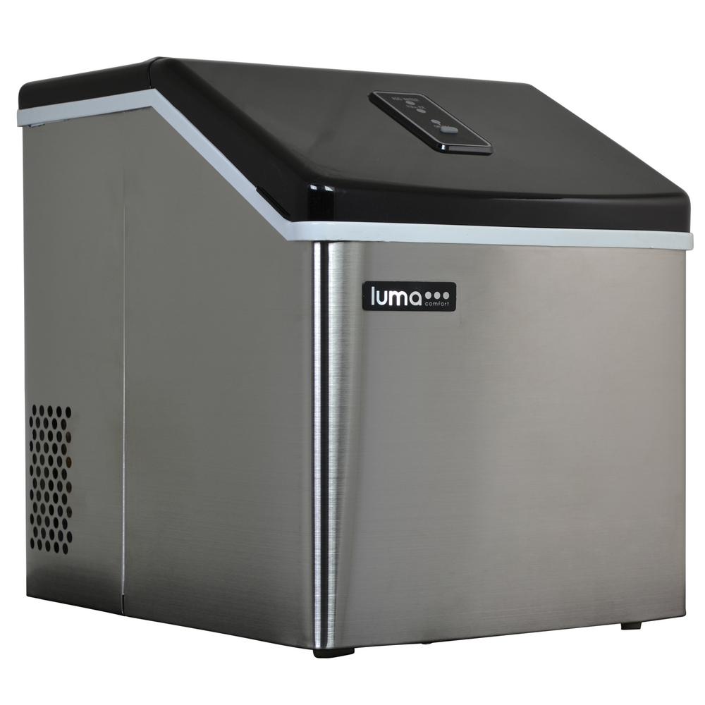 Luma Comfort 28 lb. Portable Freestanding Clear Ice Maker in Stainless SteelIM200SS The Home