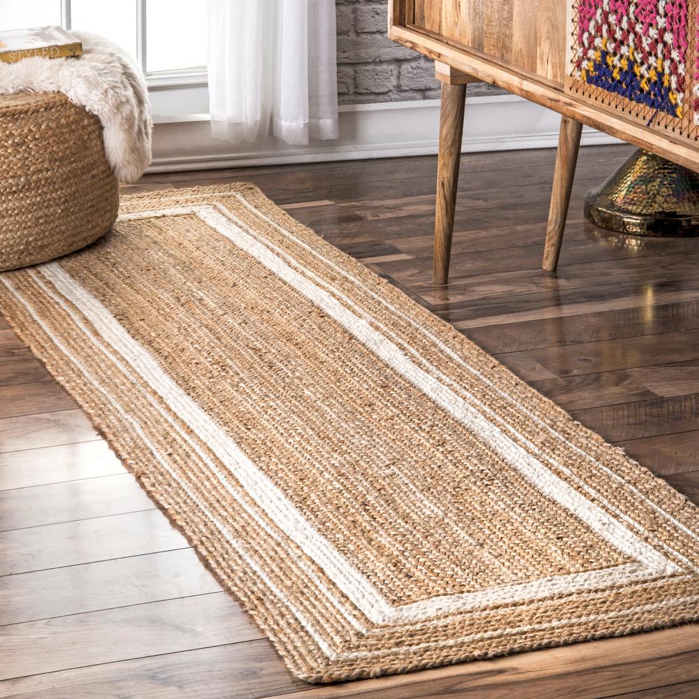 Nuloom Rikki Braided Border Jute Off White 3 Ft X 10 Runner Tadr04a 26010 The Home Depot - 10 Foot Runner Rug Jute Nuloom Rikki Braided Border Jute Off White 3 Ft X 10 Runner Tadr04a 26010 The Home Depot - 10 Foot Runner Rug Jute