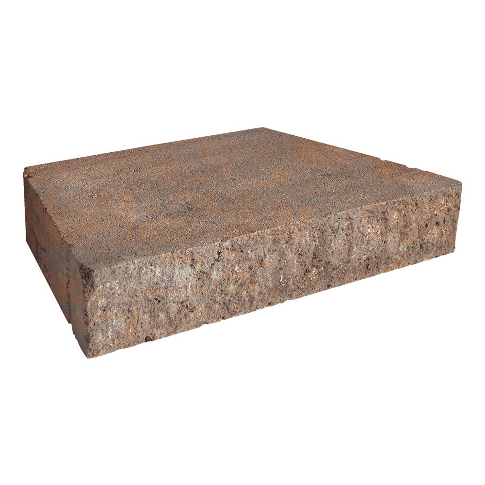 Pavestone 3 in. H x 16.81 in. W x 10.38 in. L Mojave Blend Trapezoid Concrete Wall Cap (90