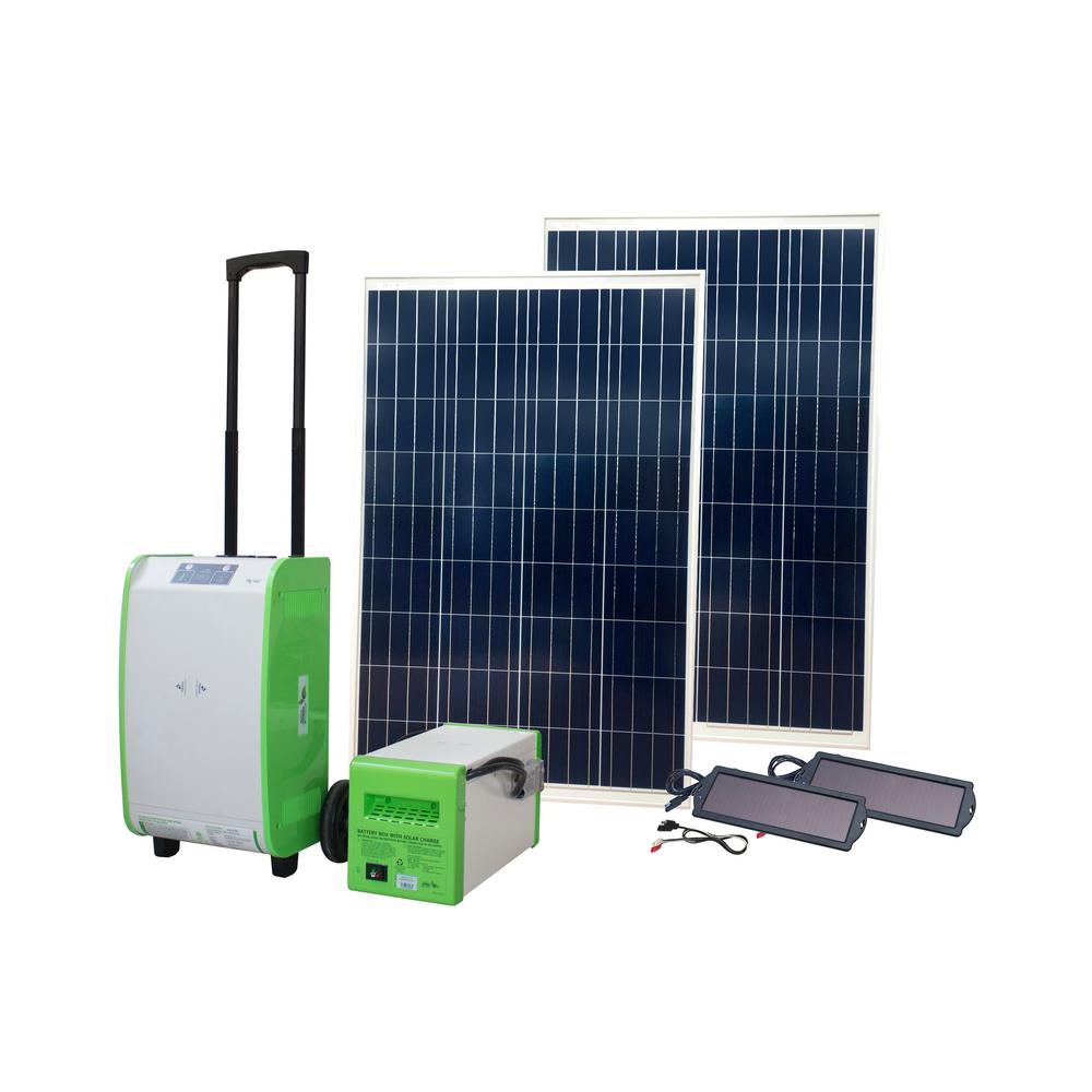 Nature Power 1,800-Watt Indoor/Outdoor Portable Off-Grid Solar Generator Kit... by Nature Power