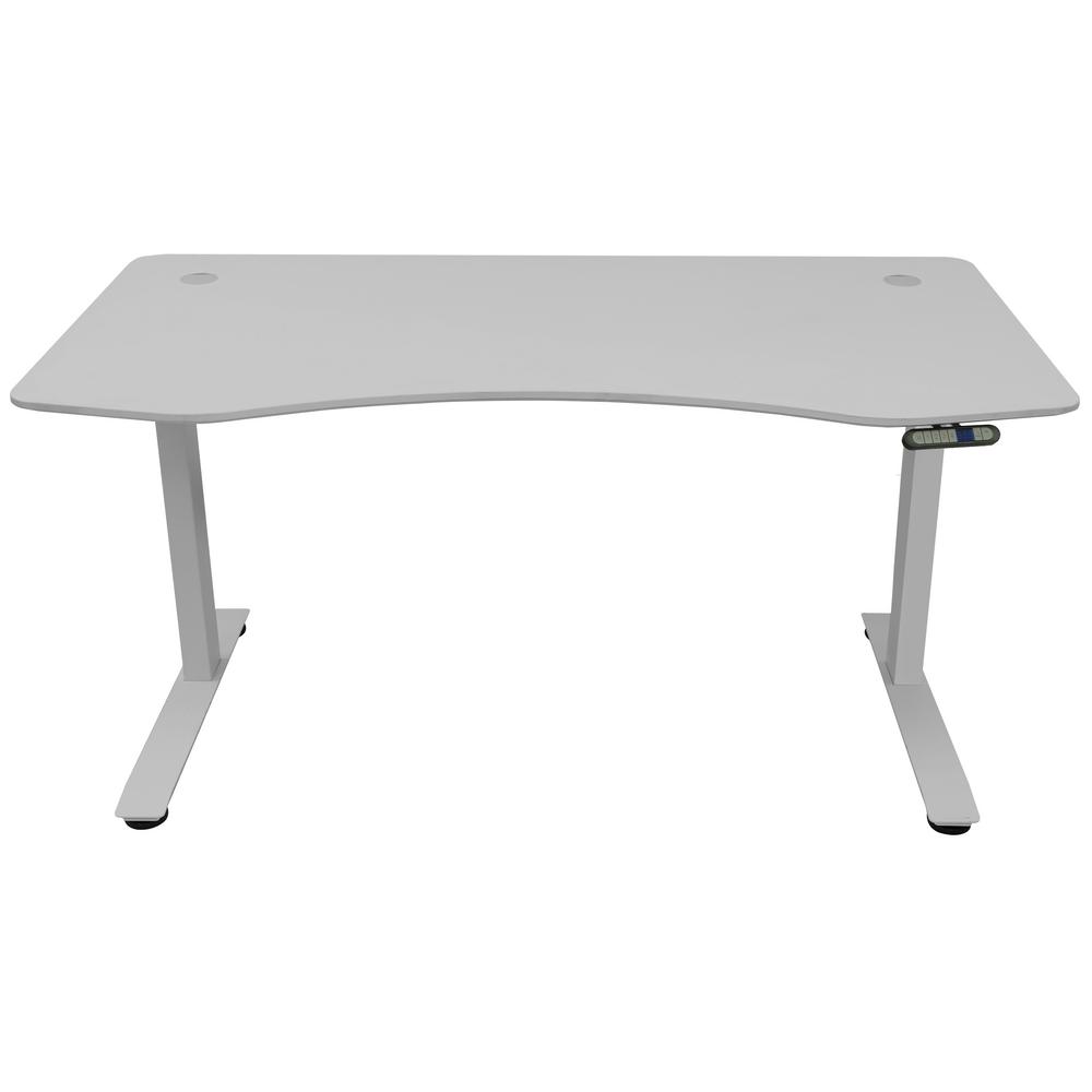 Motion Wise Manager Series Dove Gray Electric Height Adjustable Sit