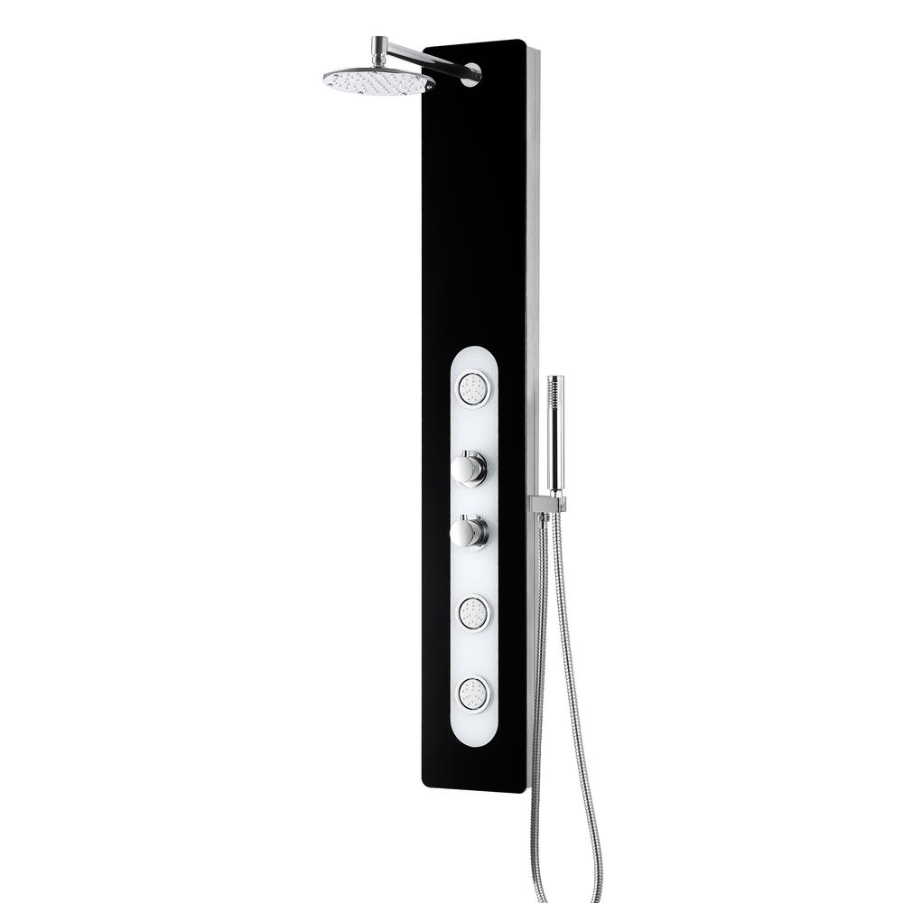 ANZZI LANDE Series 56 in. 3Jetted Full Body Shower Panel System with