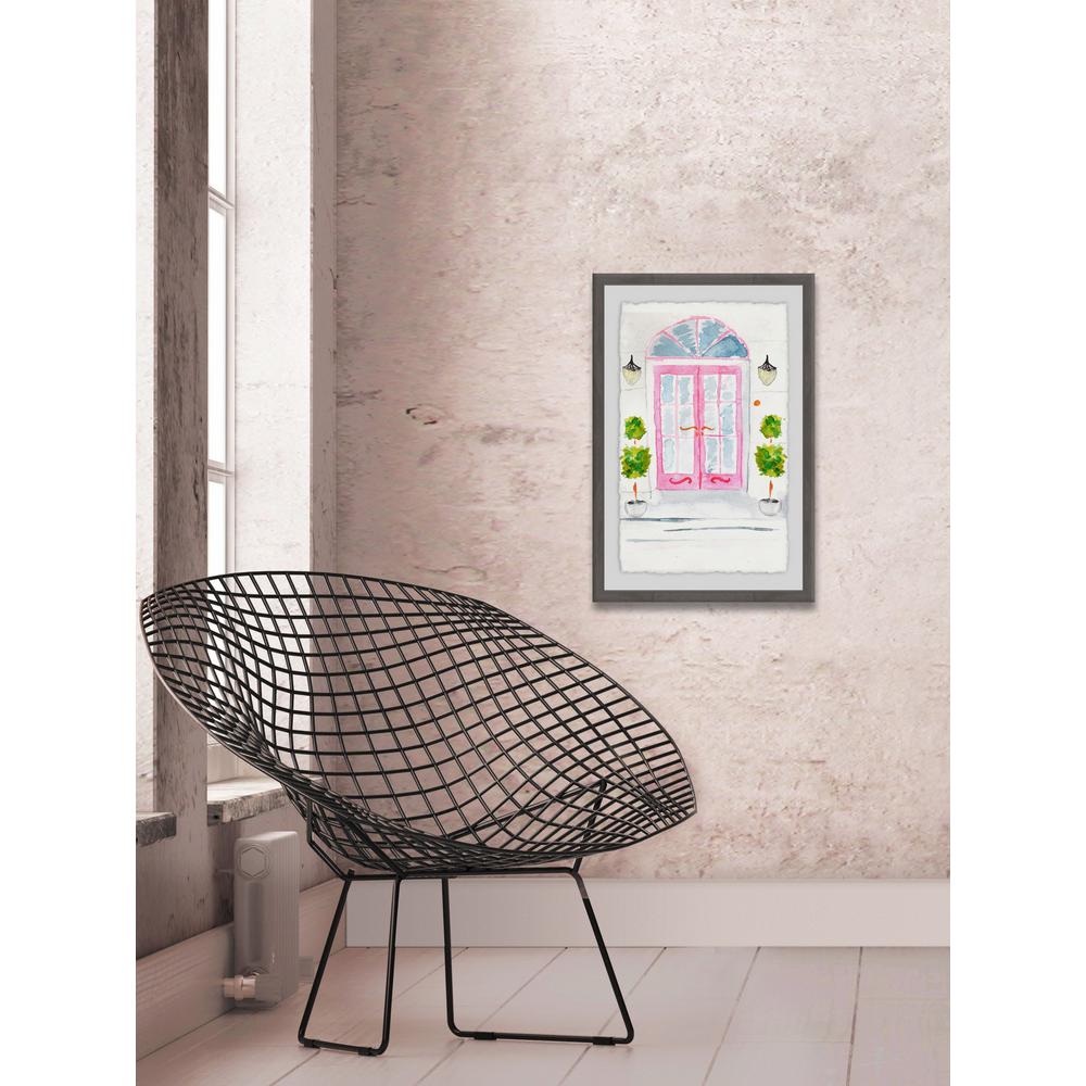 24 In H X 16 W Pink French Doors By Marmont Hill Framed H X 16 In W Pink French Doors By Marmont