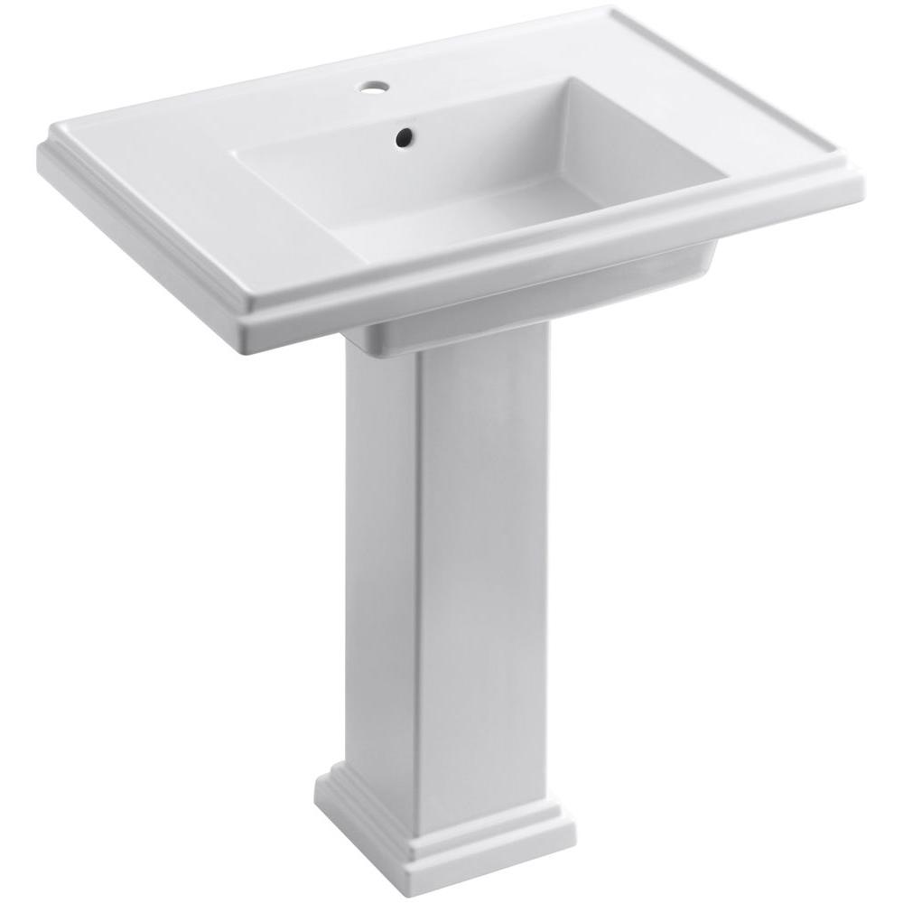 Kohler Tresham Ceramic Pedestal Combo Bathroom Sink with Single-Hole Faucet... by KOHLER