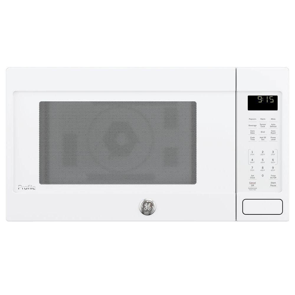 Ge Profile 1 5 Cu Ft Countertop Convection Microwave In White Ge Profile 1 5 Cu Ft Countertop Convection Microwave In White