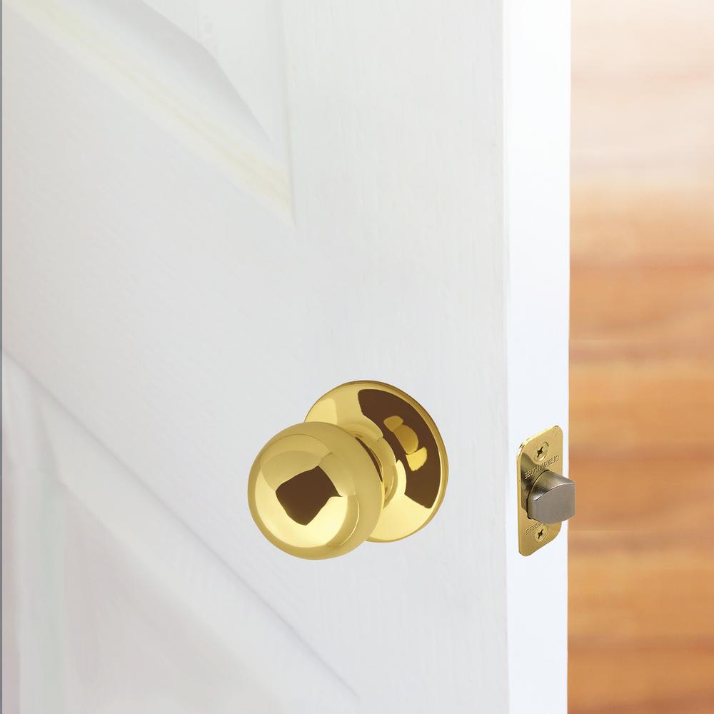 Design House 782912 Ball Polished Brass Passage Hall//Closet Door Knob