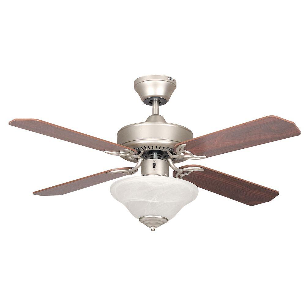 Radionic Hi Tech Nevaeh 42 In Satin Nickel Ceiling Fan With Light