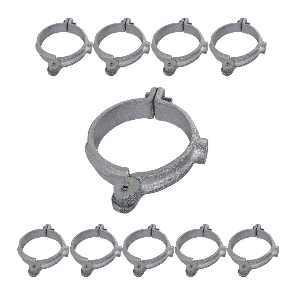Copper Epoxy Coated Iron Highcraft HSH-CP03-5 Hinged Split Ring Pipe Hanger 3 in 5 Pieces