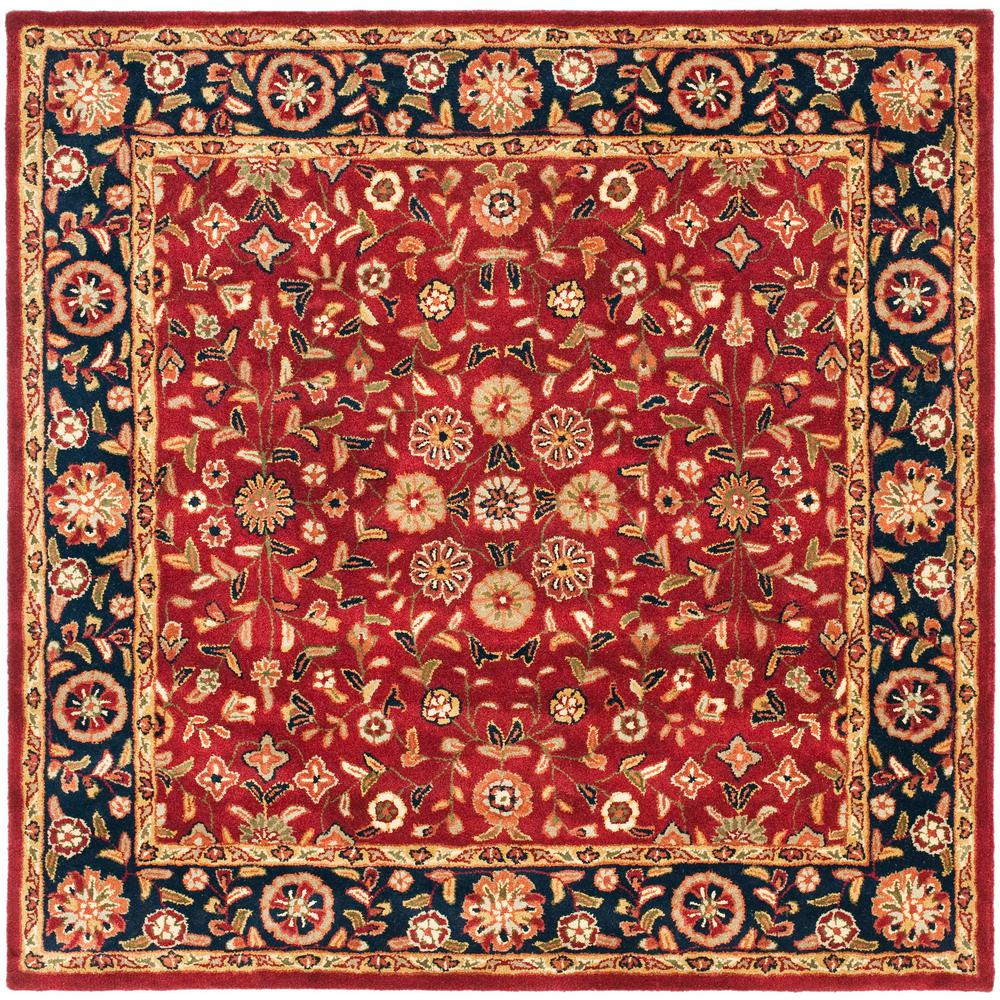 Safavieh Heritage Red/Navy 8 ft. x 8 ft. Square Area RugHG966A8SQ