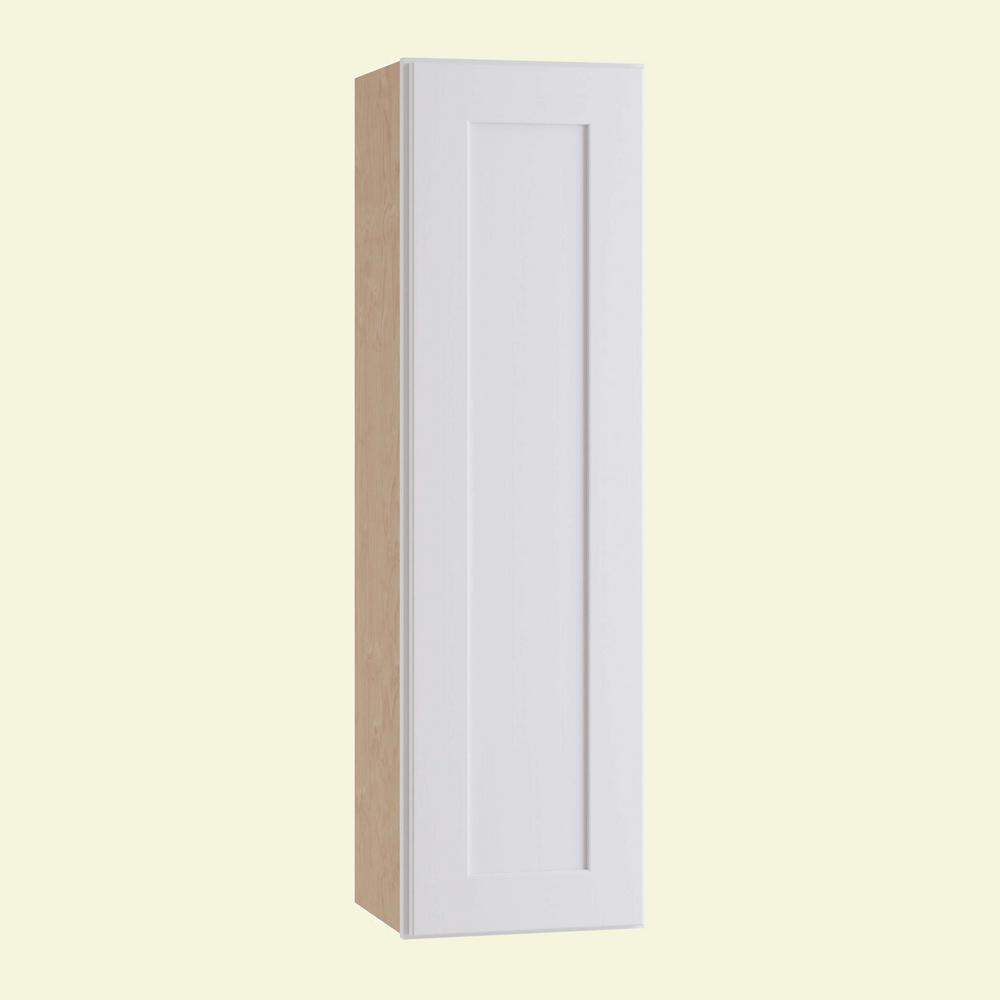 Home Decorators Collection Newport Assembled 9 X 36 X 12 In Plywood Shaker Wall Kitchen Cabinet Left Soft Close In Painted Pacific White W0936l Npw The Home Depot