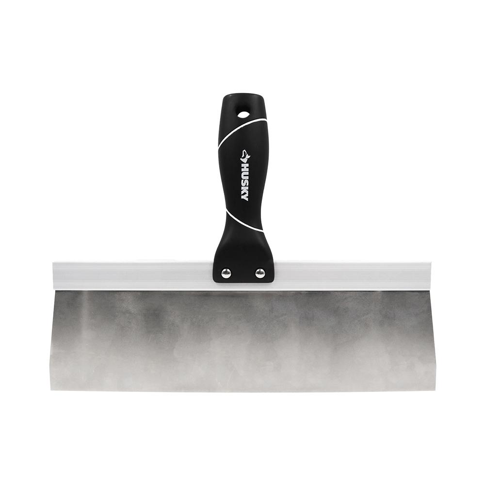 Husky 12 in. Stainless Steel Taping Knife with Soft Grip Handle82772