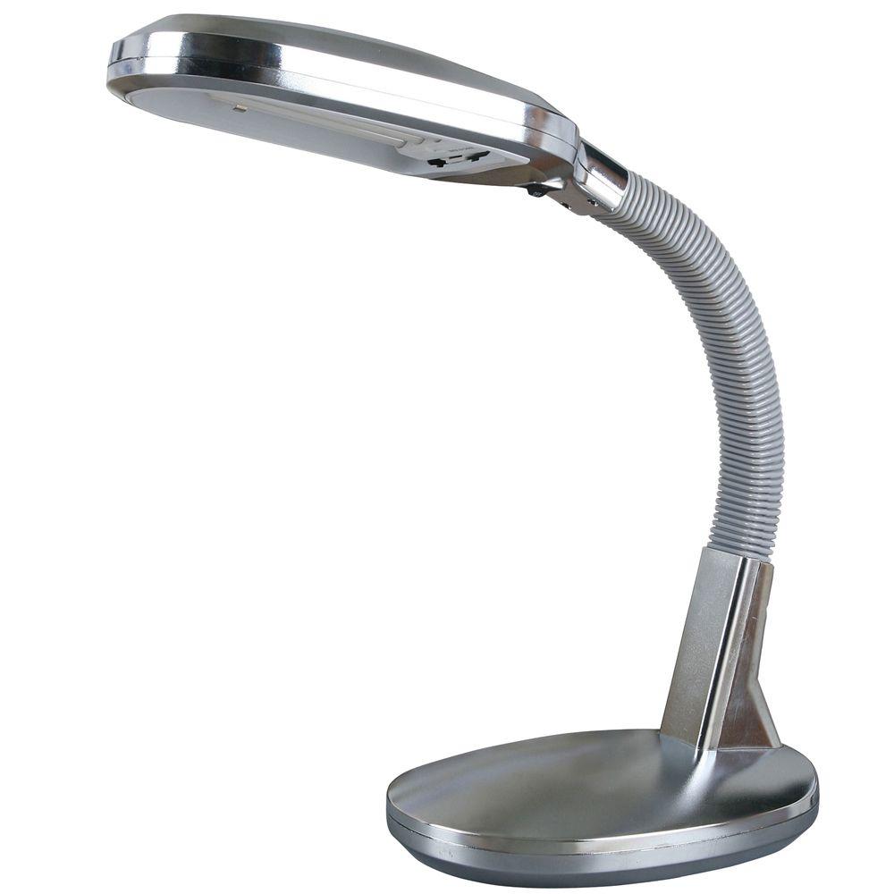 Trademark Home Deluxe Sunlight 22 In Chrome Desk Lamp 72 0925s