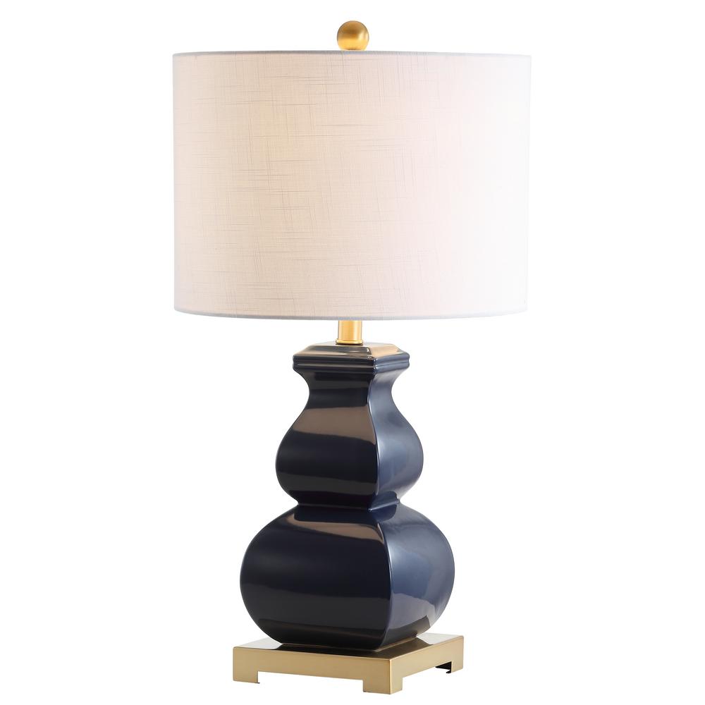 navy and gold lamp