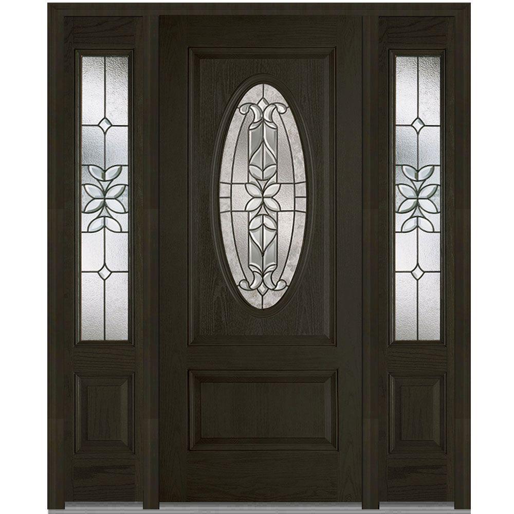 Front door with oval glass