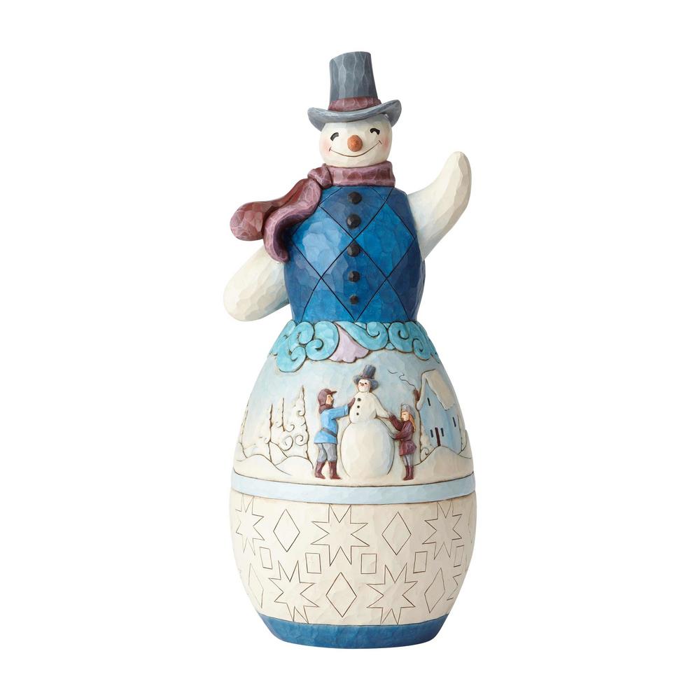 Jim Shore 19 In Snowman With Winter Scene Jim Shore 19 In Snowman With Winter Scene