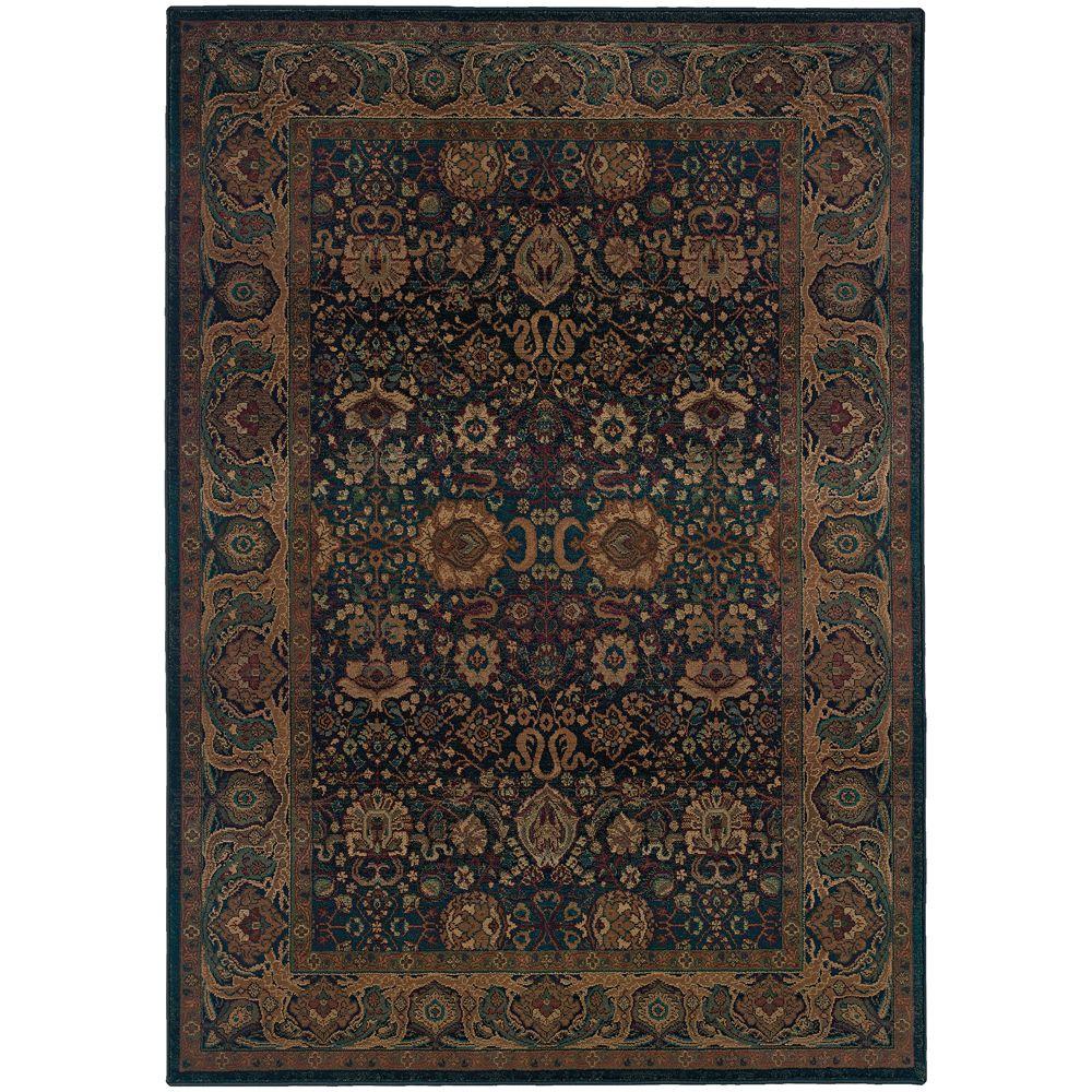 Home Decorators Collection Exeter Blue 8 ft. x 11 ft. Area Rug