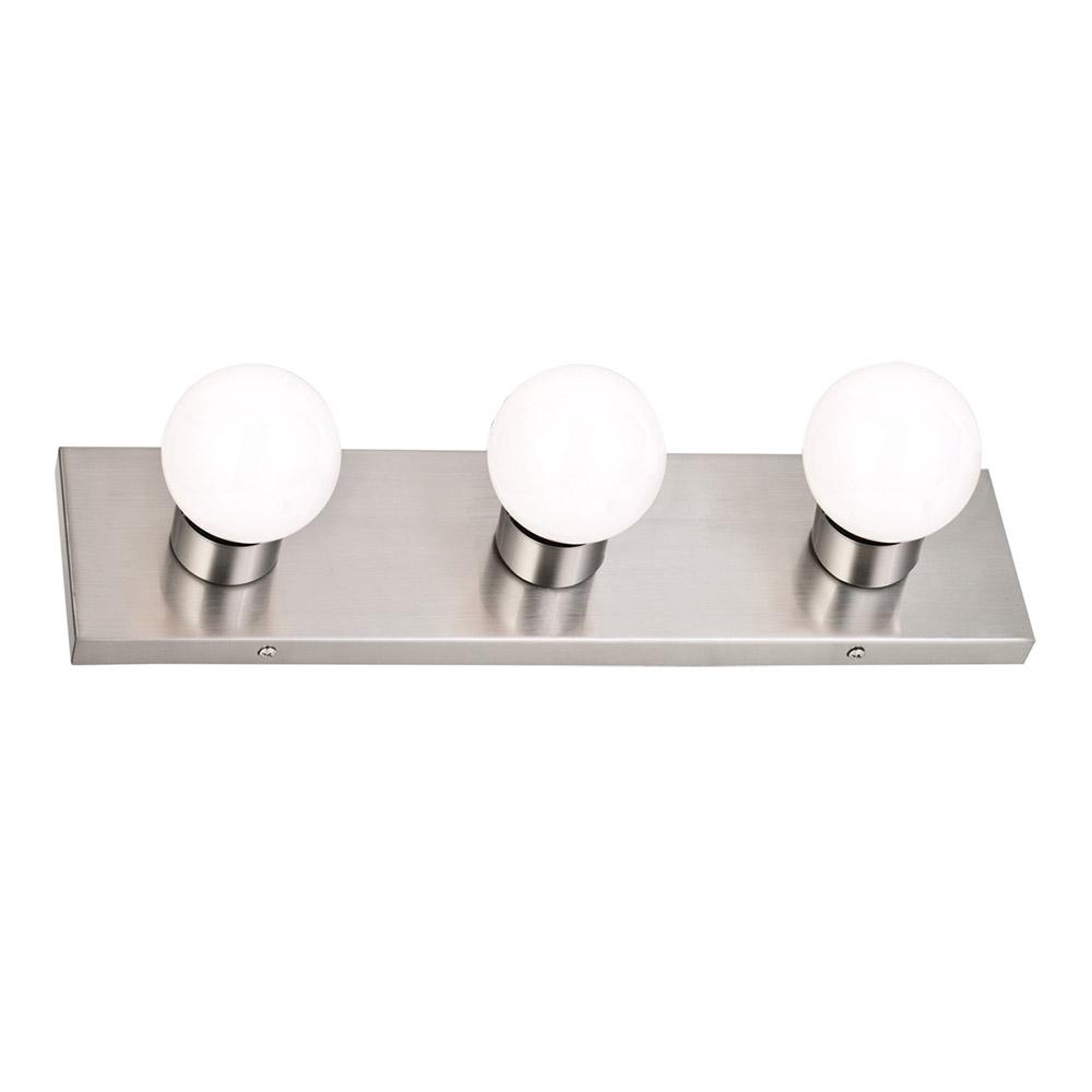 Design House 3Light Satin Nickel Vanity Light519280 The Home Depot