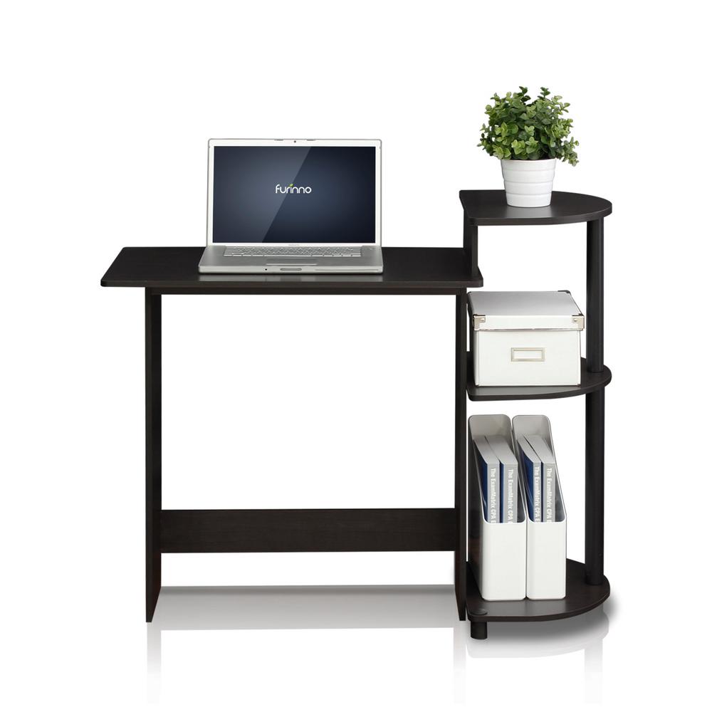 Furinno Compact Espresso Black Computer Desk 11181ex Bk