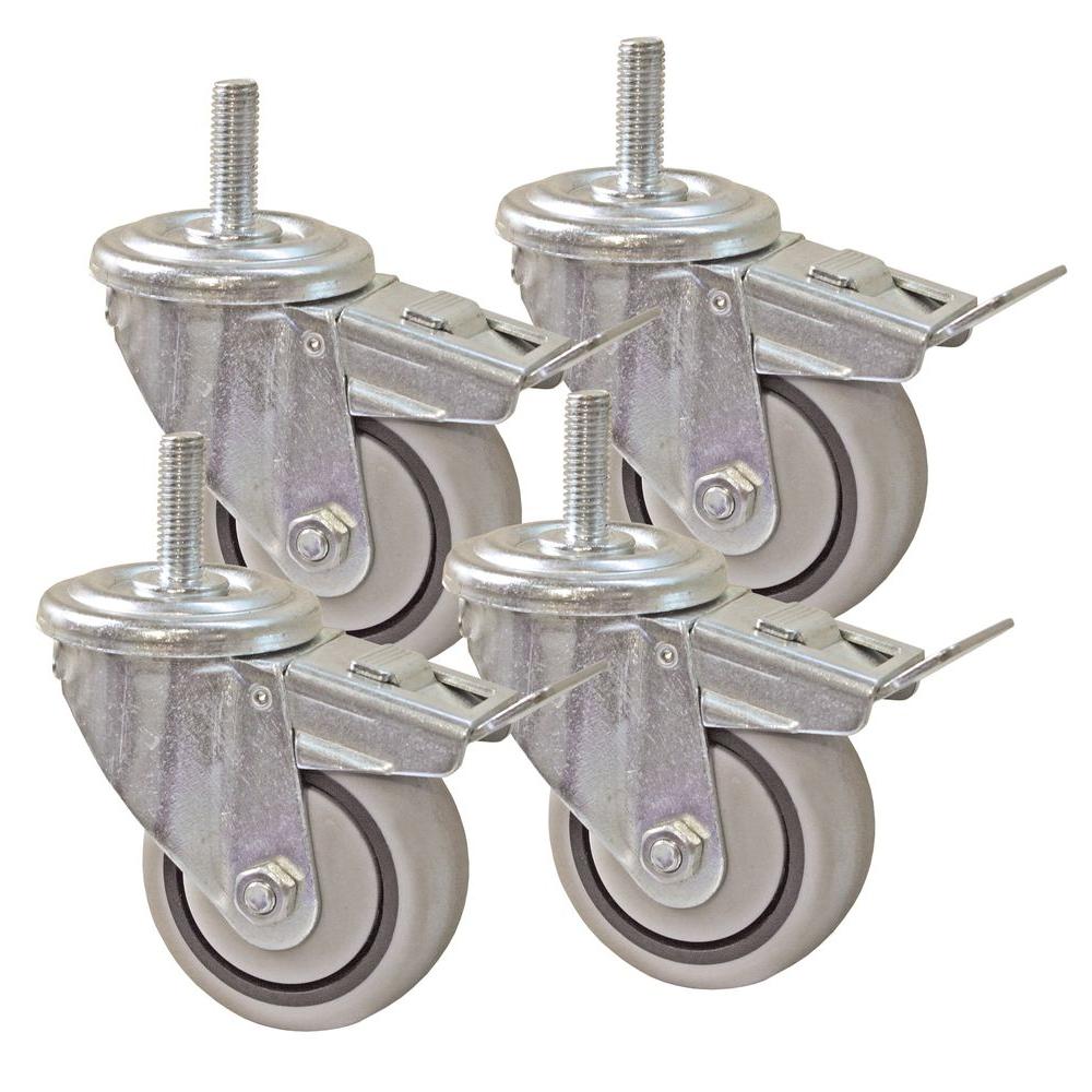 Kreg 3 in. Dual Locking Caster Set (Set of 4)PRS3090 The Home Depot