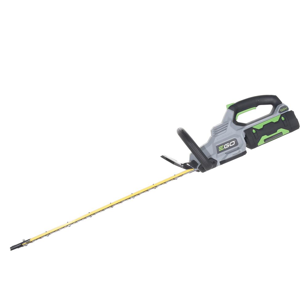 24 in. 56V Lithium-Ion Cordless Electric Brushless Hedge Trimmer, 2.5 Ah Battery and Charger Included