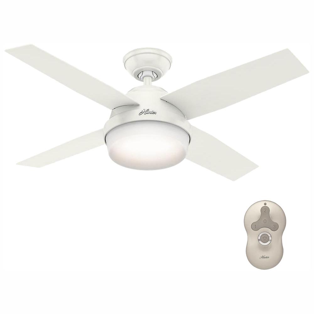 Hunter Dempsey 44 in. Low Profile LED Indoor Noble Bronze Ceiling Fan