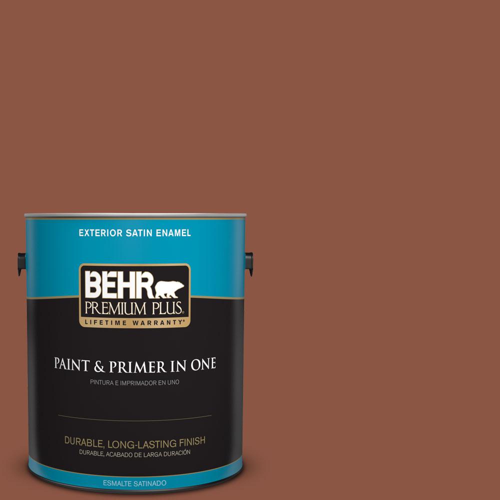 BEHR Premium Plus 1gal. S1807 True Copper Satin Enamel Exterior