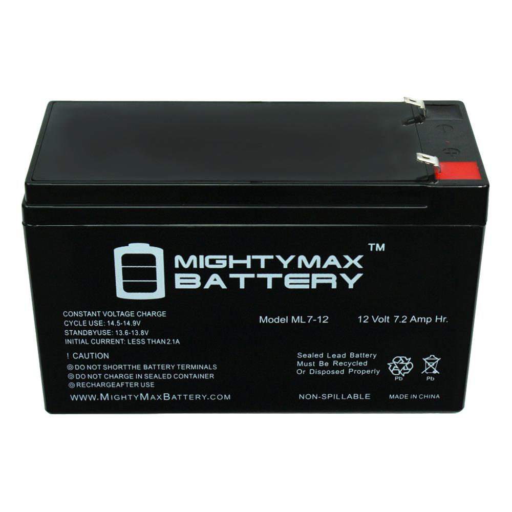 Mighty Max Battery 12 Volt 7 Ah Sealed Lead Acid Sla Rechargeable Battery Ml7 12 The Home Depot