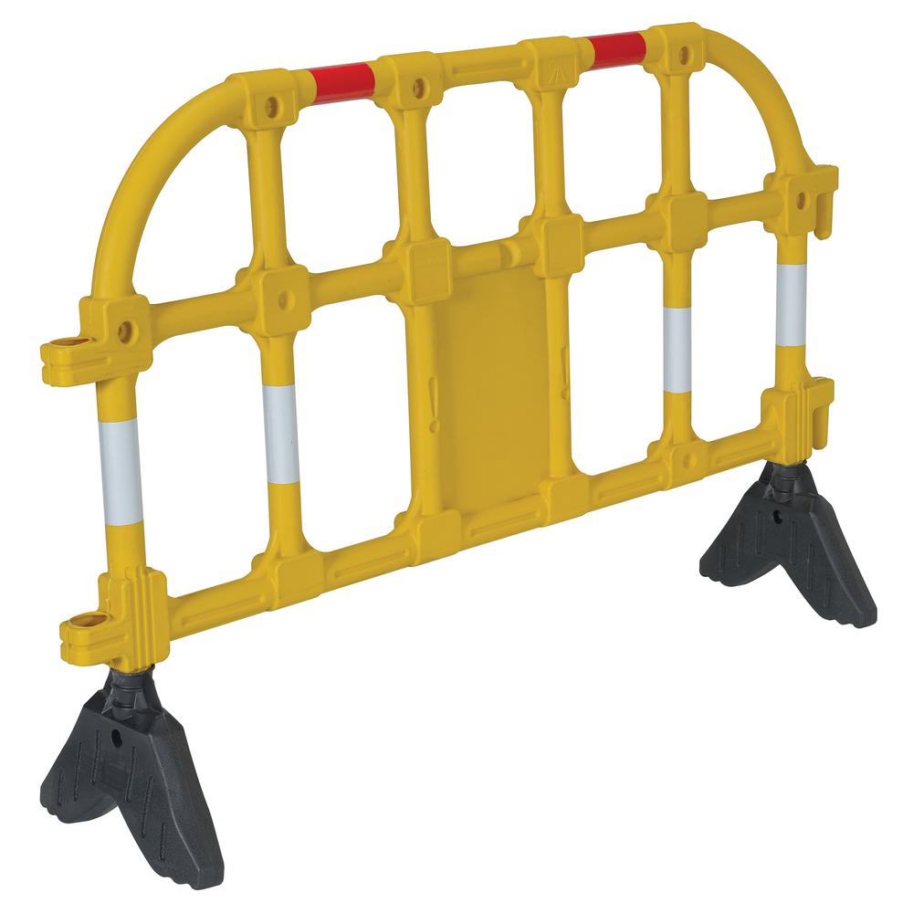 Vestil 59 in. x 40 in. x 3 in. Yellow Plastic Handrail Barrier-PHR-Y ...