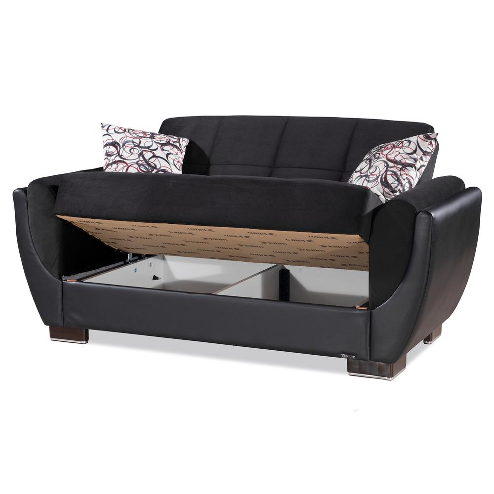 Ottomanson AIR-LS-106 Love Seats Loveseat Black